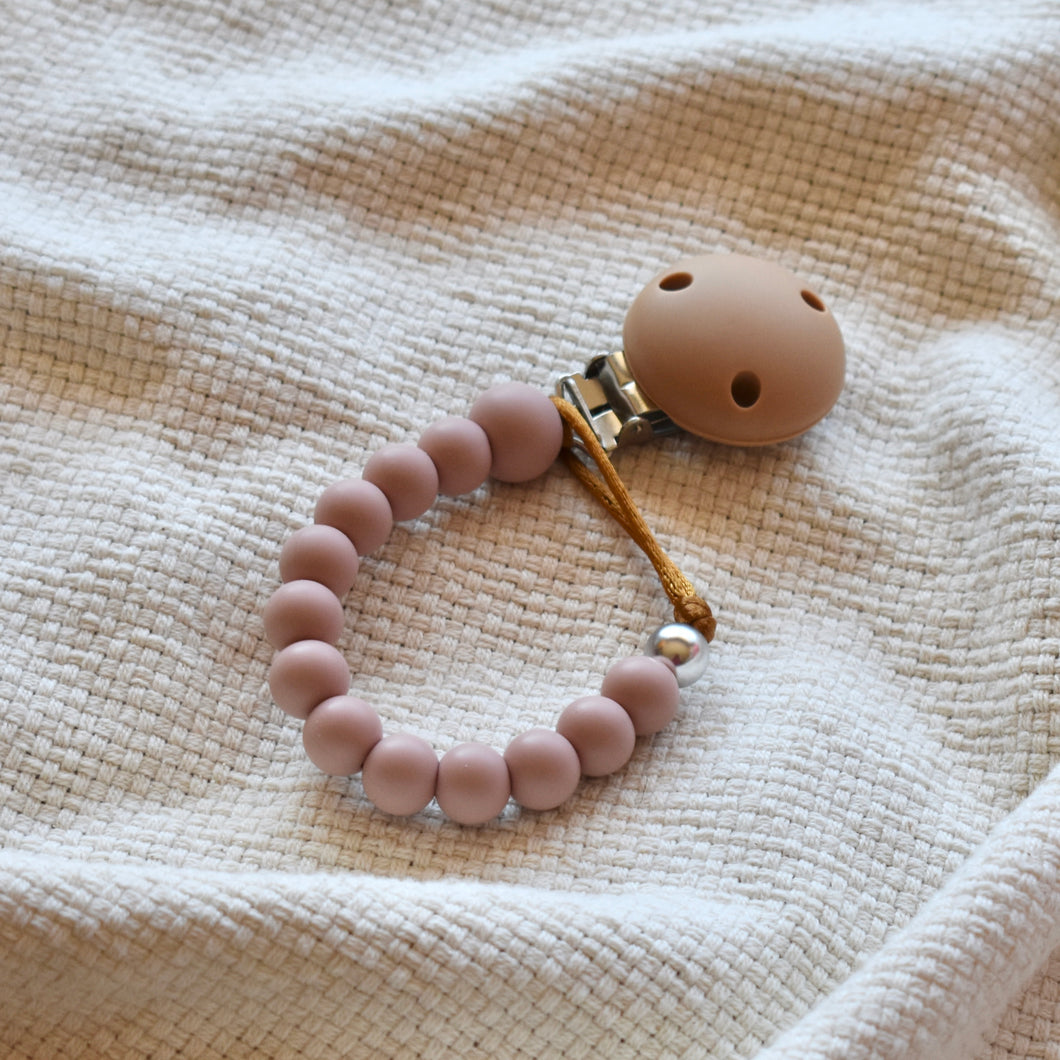 Silicone Dummy Clip | Dusty Pink