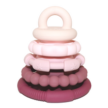 Load image into Gallery viewer, Rainbow Stacker &amp; Teether Toy | Dusty
