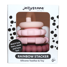 Load image into Gallery viewer, Rainbow Stacker &amp; Teether Toy | Dusty
