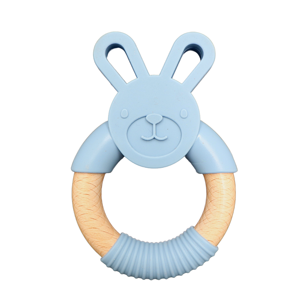 Bunny Teether | Soft Blue