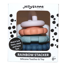 Load image into Gallery viewer, Rainbow Stacker &amp; Teether Toy | Earth
